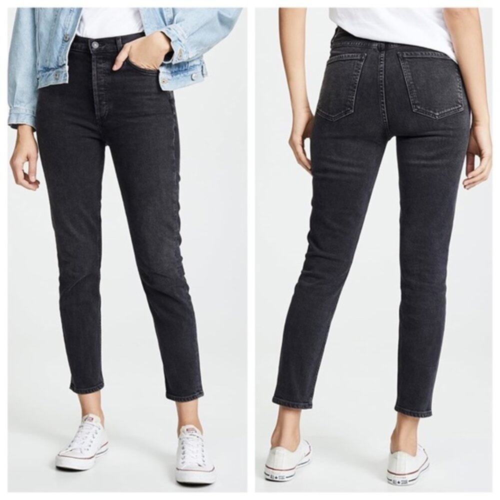 Agolde Nico High Rise Slim Fit Jeans Virtue Sz 24
